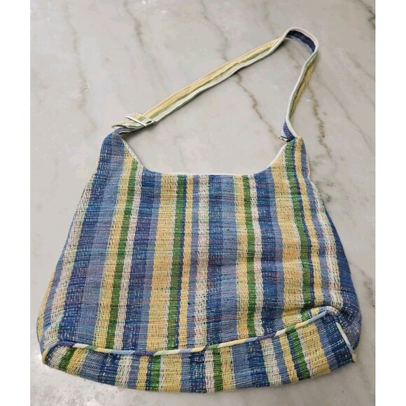 Women Straw Woven-Look Handbag Summer Beach Tote Bag Hollow Rattan-Look Bag - Picture 2 of 9